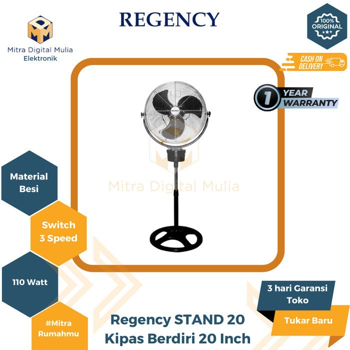 Jual Regency Stand Kipas Angin Tornado Berdiri Standfan Rangka Besi