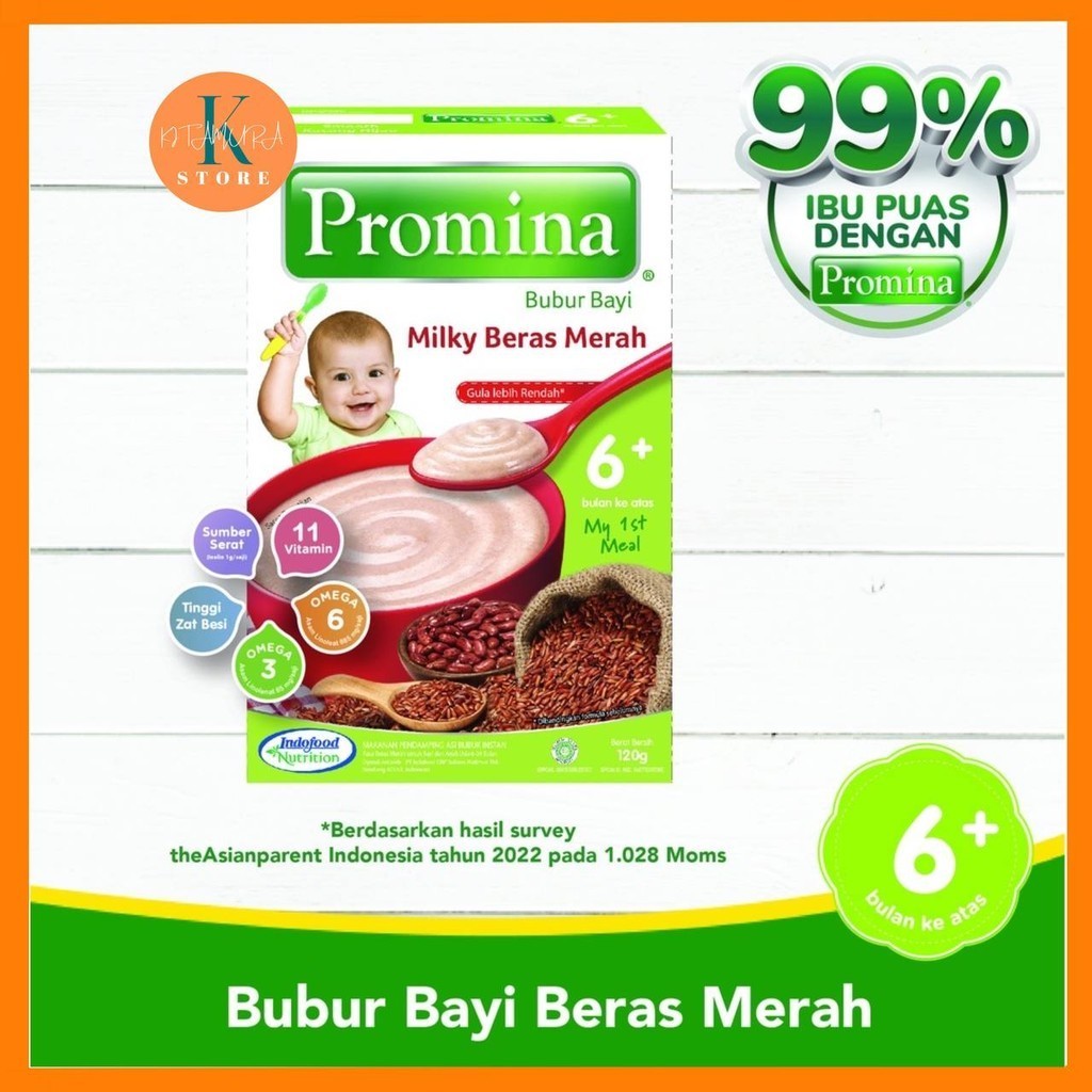 Jual Promina Bubur Bayi Bulan Milky Beras Merah Gr Bubur Bayi