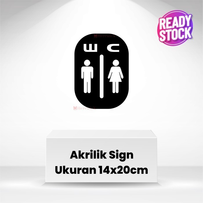 Jual Toilet Sign Papan Akrilik Toilet Papan Penunjuk Wc Shopee