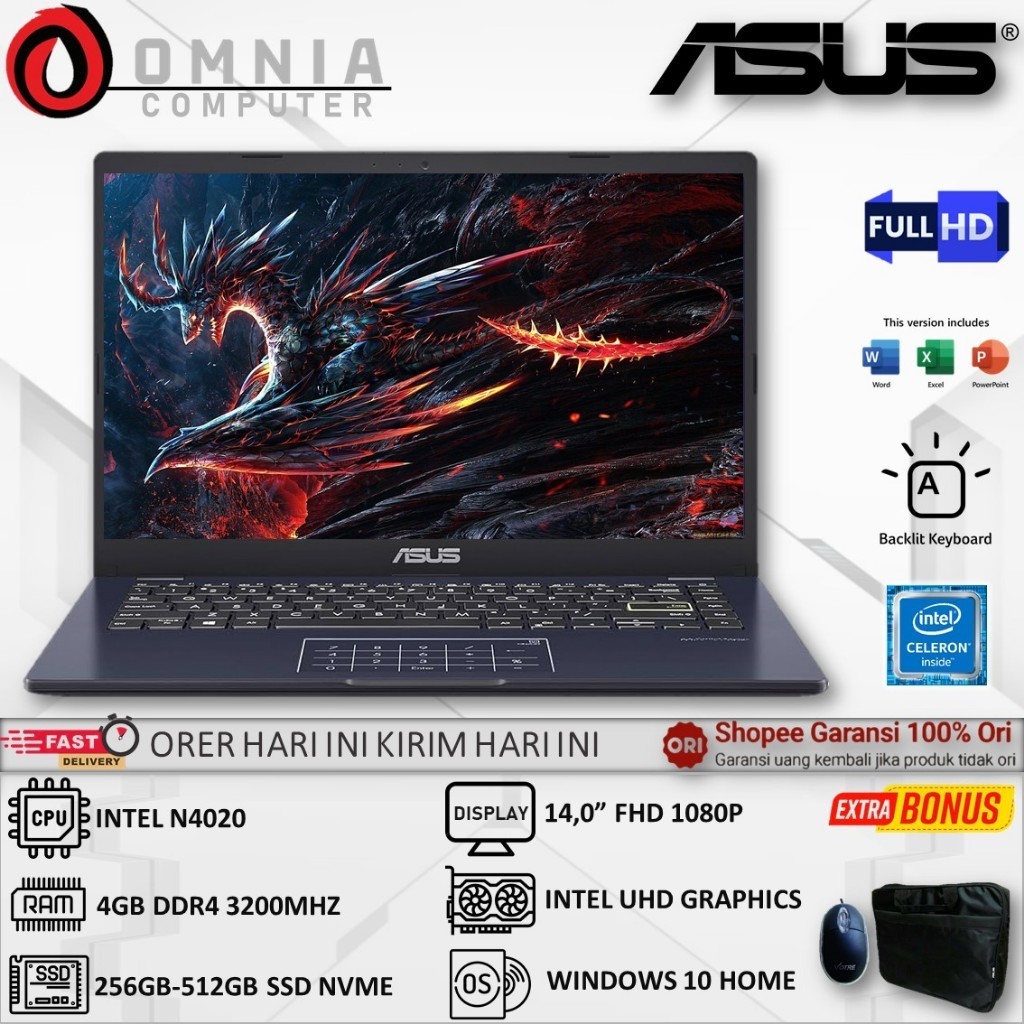 Jual Laptop Murah Asus Vivobook L Ma N Gb Gb Ssd Inch Fhd