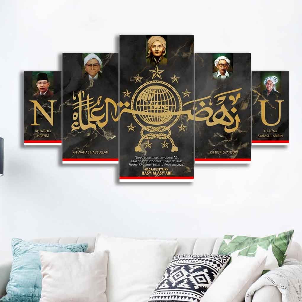 Jual Poster Kayu Dekorasi Hiasan Dinding Nu Nahdlatul Ulama Kh Hasyim