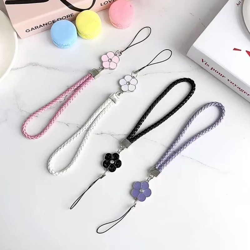 Jual Sparkling Flower Phone Strap Strap Gantungan HP Wallet Strap