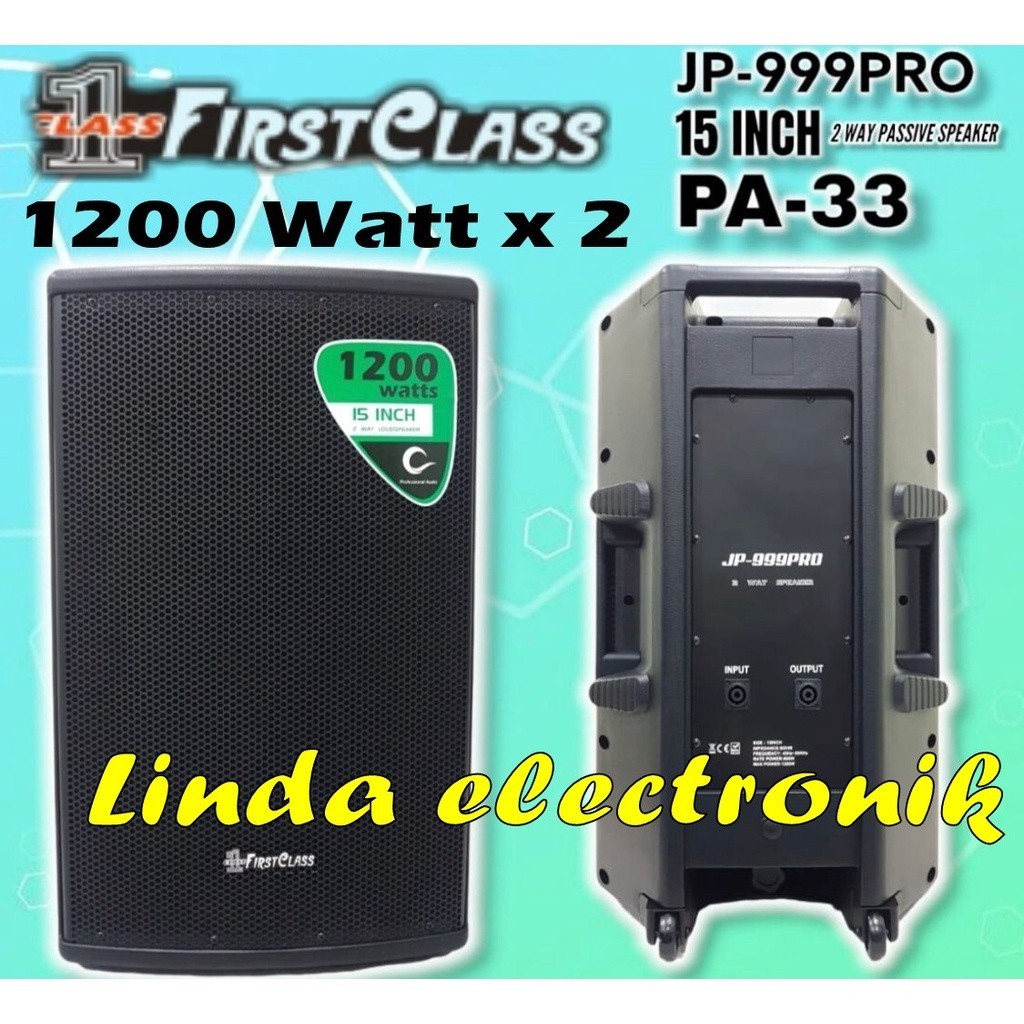 Jual Speaker Pasif Firstclass Jp999pro Pa33 15 Inch 2 Buah 1200watt