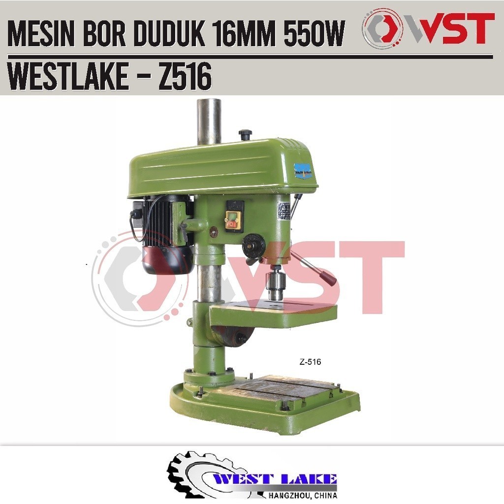 Jual Mesin Bor Duduk 16mm Westlake Z516 Bench Drill 16 Mm 550W HEAVY