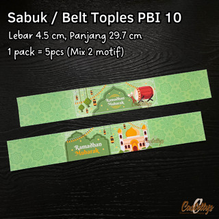 Jual Paper Belt PBI 10 Sabuk Hiasan Toples Kue Kering Lebaran Idul