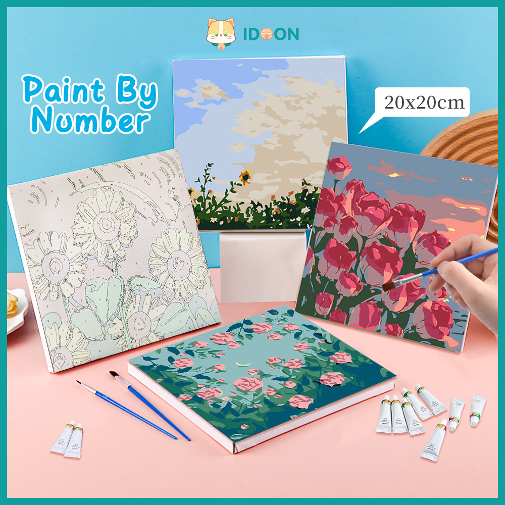 Jual Idoon Paint By Number Diy Paint Kit With Frame X Cm Shopee