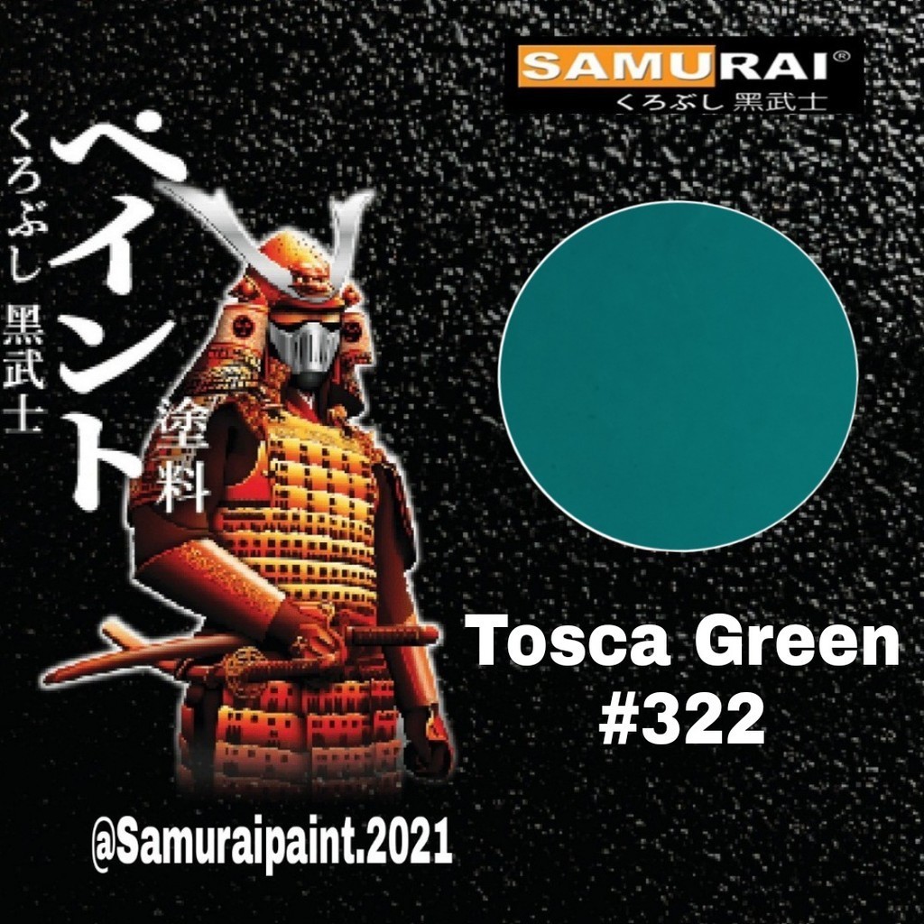 Jual Tosca Green Hijau Toska Ijo Toska Cat Samurai Pilok