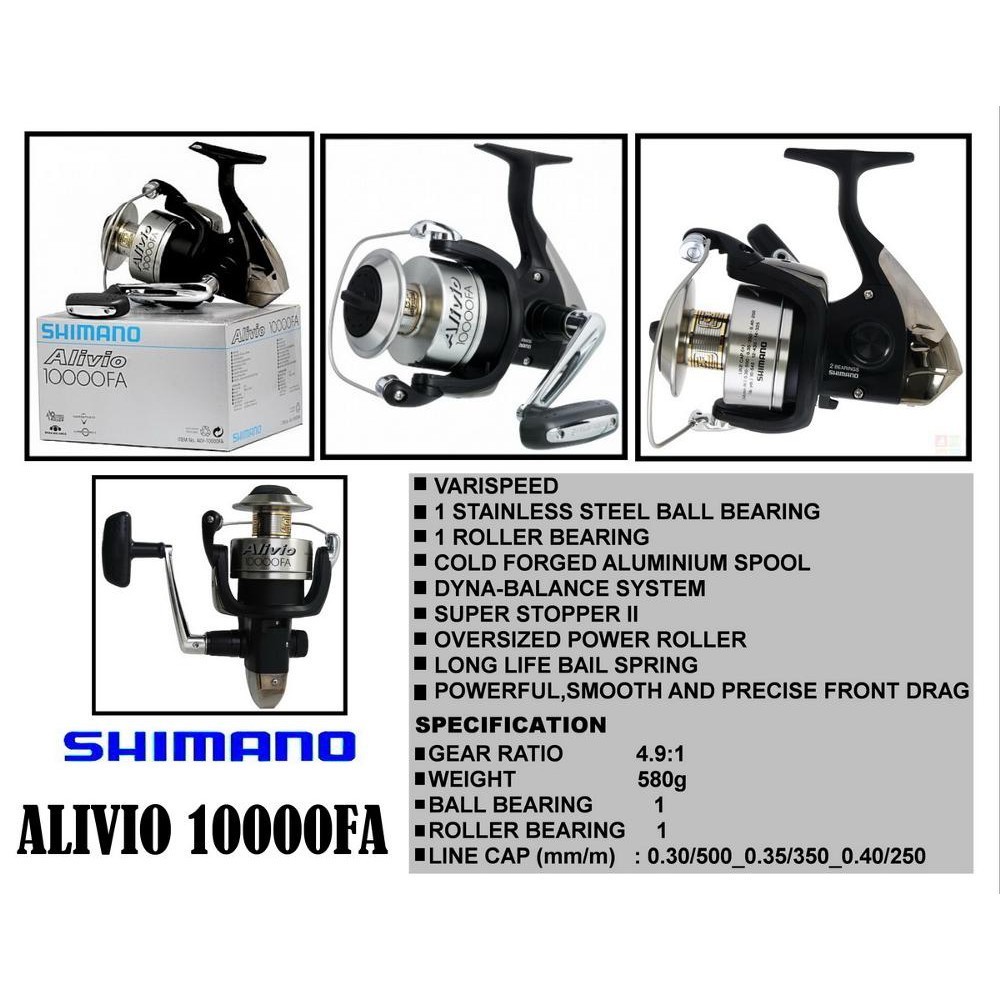 Jual Reel Spinning Shimano ALIVIO FA Shopee Indonesia