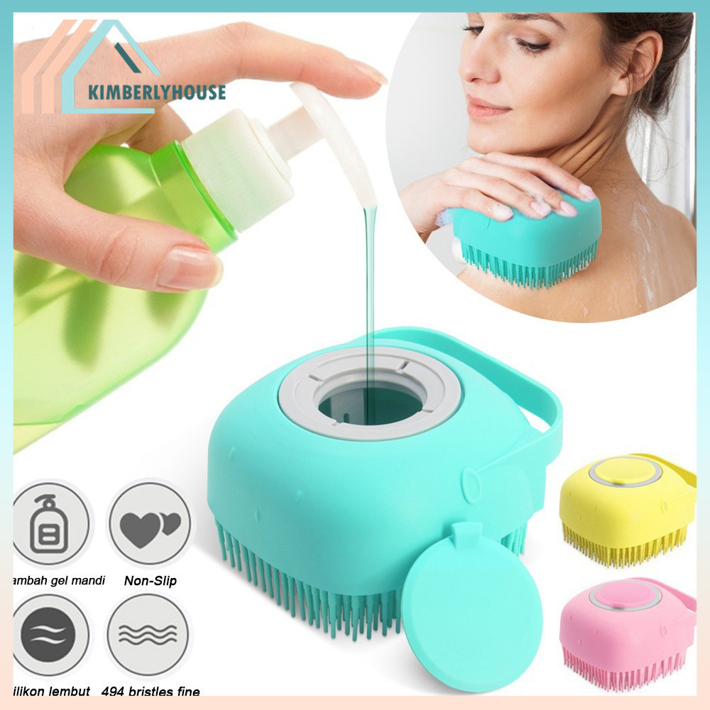 Jual Spons Mandi Sikat Badan Silikon Shower Brush Silikon Lembut