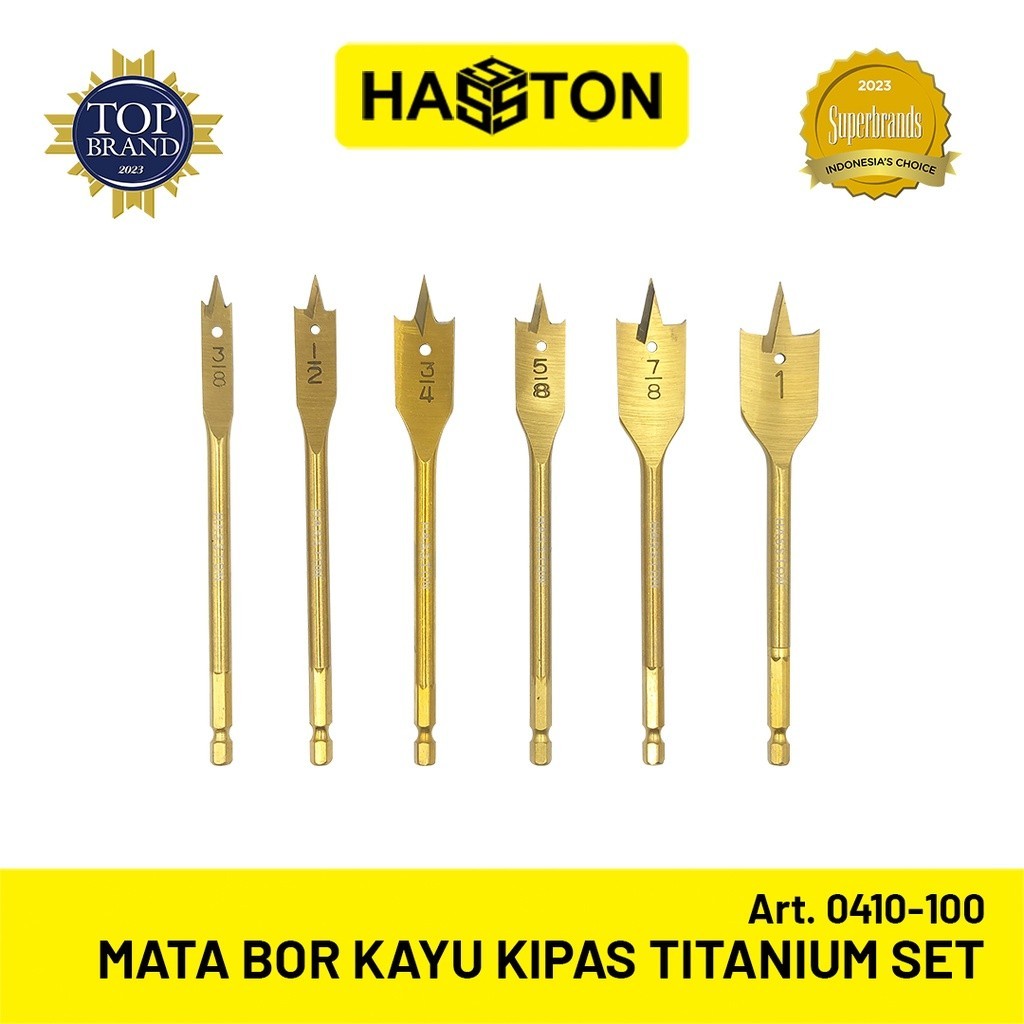 Jual Hasston Mata Bor Kayu Kipas Pcs Wood Drill Set