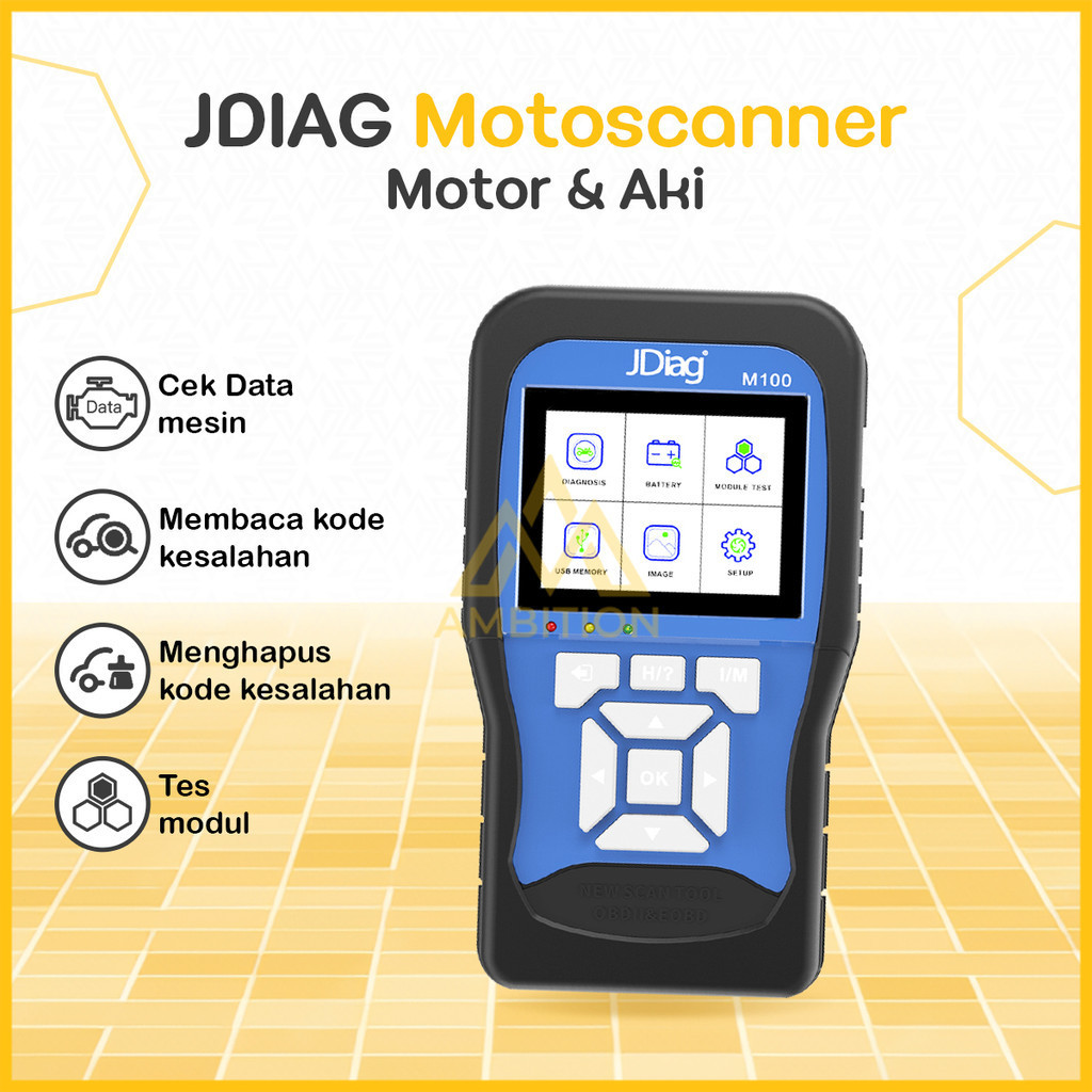 Jual JDiag M100 Motor Diagnostic Scanner OBD2 Motor Scaner Motor