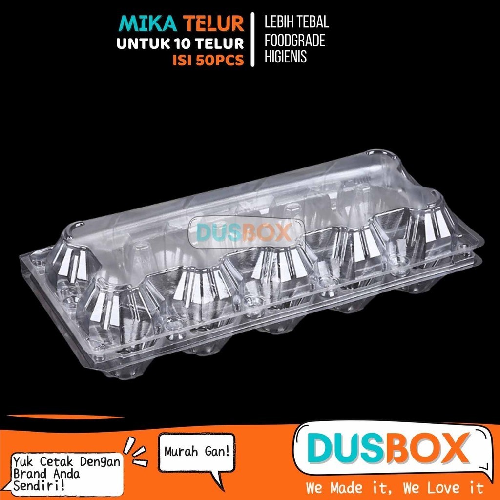 Jual Mika Telur Isi Sekat Tray Telur Box Telur Transparan Box