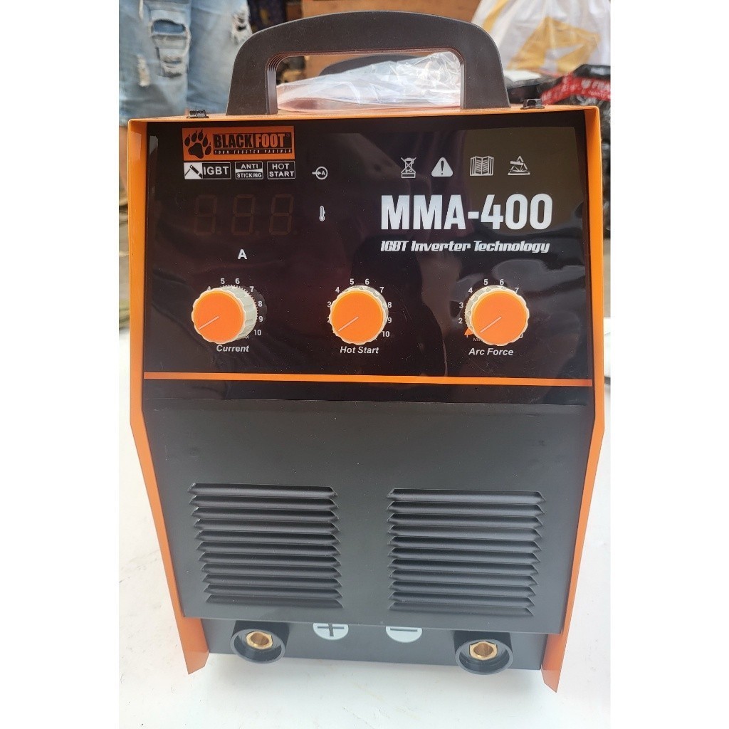 Jual MESIN LAS INVERTER MMA 400 AMPERE BLACKFOOT TRAFO LAS IGBT 3 PHASE