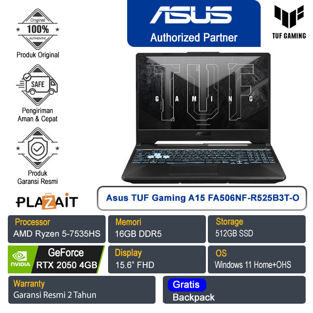 Jual Asus Tuf Gaming A Fa Nf R B T O Amd Ryzen Hs Gb