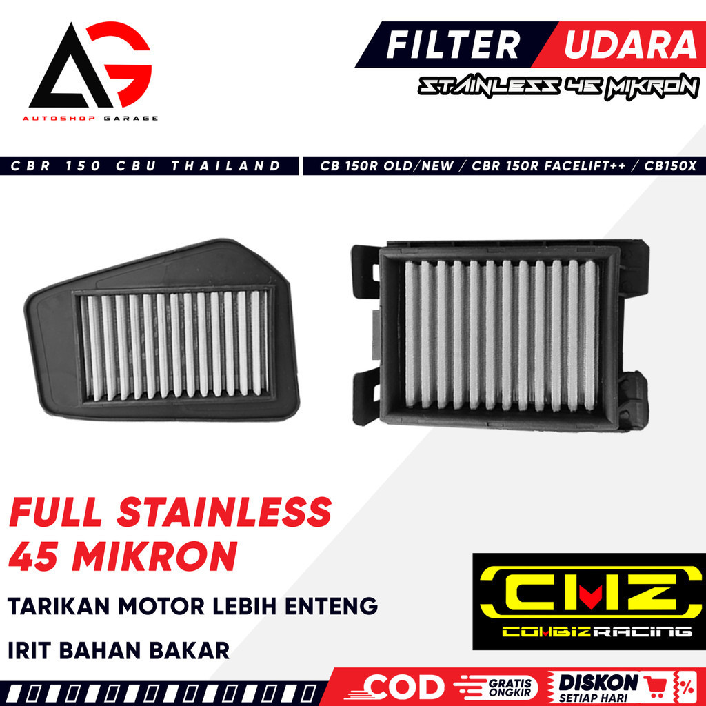 Jual Filter Udara Stainless Cbr R Facelift K A K G Led Filter Hawa