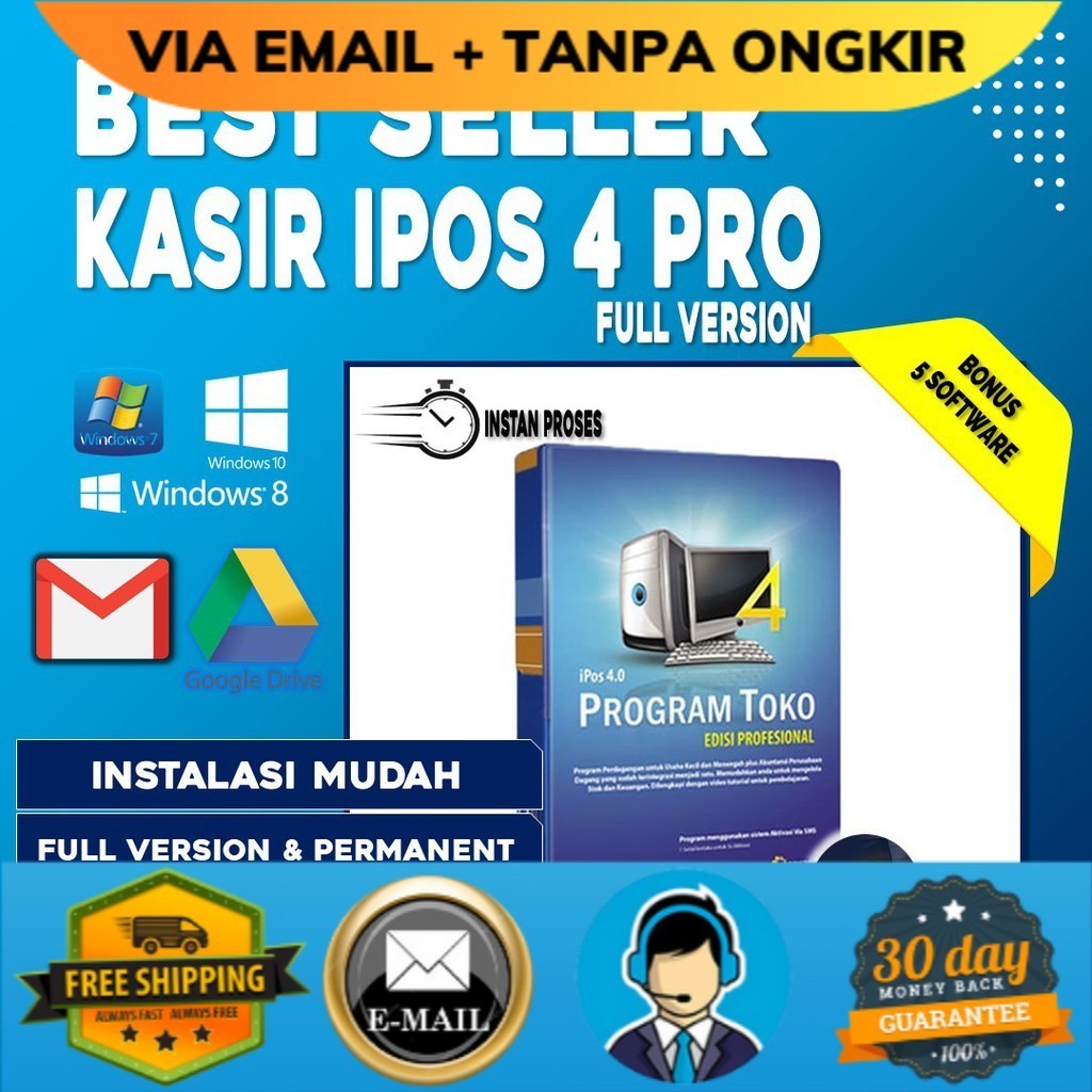 Jual Software Aplikasi Kasir Toko IPOS 4 Full Version Program Penjualan