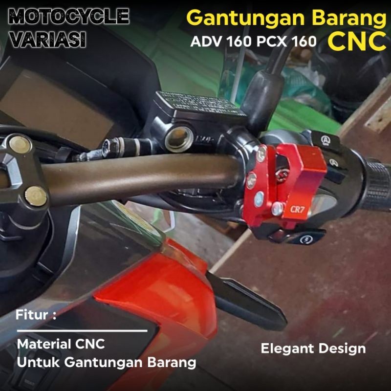 Jual Hook Gantungan Barang Lipat Cnc Pcx Pcx Adv Hook