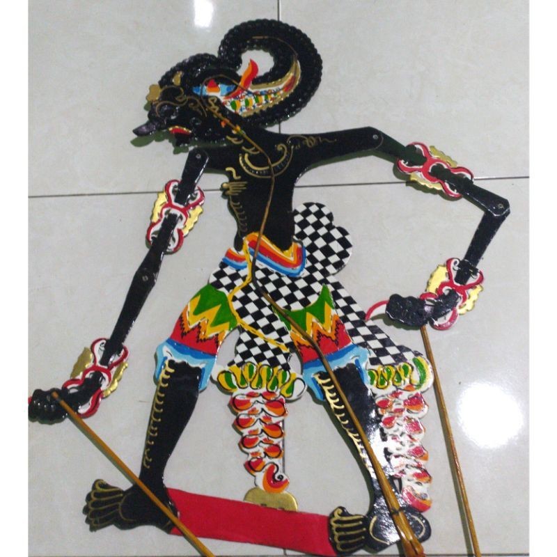 Jual Wayang Kulit Kertas Duplex Bima Werkudara 65cm Shopee Indonesia