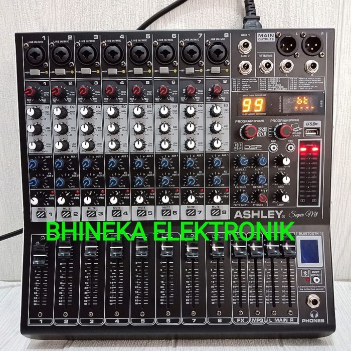 Jual Mixer Audio Ashley Super M8 Mixer Ashley Super M8 8channel