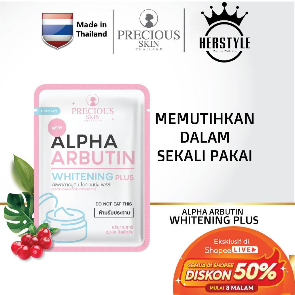 Jual Precious Skin Thailand Alpha Arbutin Whitening Plus Powder