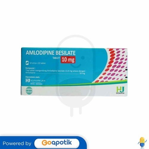 Jual Amlodipine Besilate Hexpharm 10 Mg Box 100 Tablet Shopee Indonesia