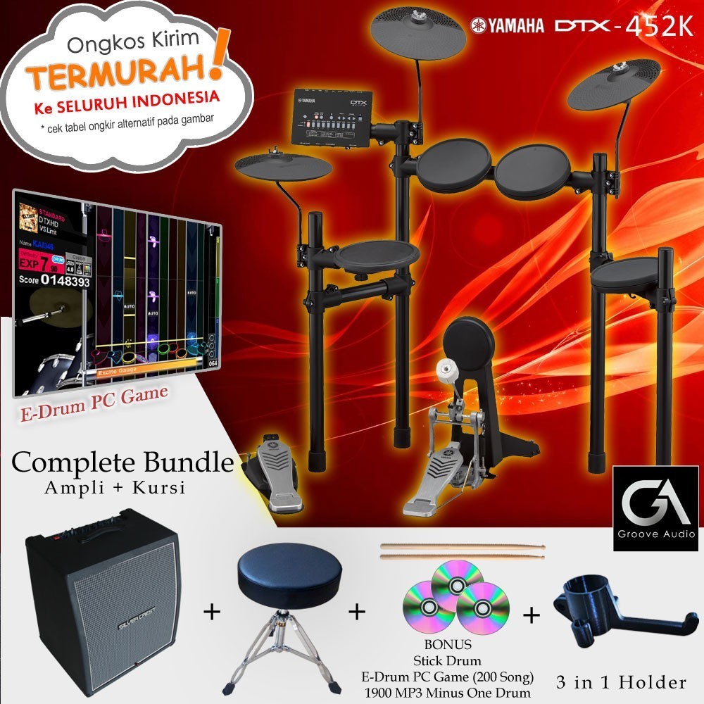 Jual Drum Elektrik Yamaha Dtx Complete Bundle Dtx K Dtx