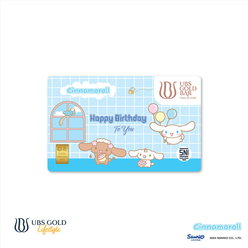 Jual Ubs Gold Logam Mulia Sanrio Cinnamoroll Happy Birthday Gr