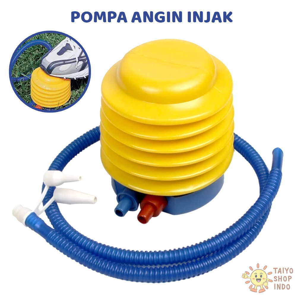 Jual Taiyo Perlengkapan Pompa Angin Injak Manual Kaki Pump Multifungsi