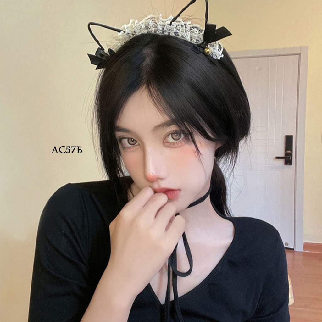 Jual Bando Cosplay Nekomimi Loceng Kucing Kostum Lace Lingerie Sexy