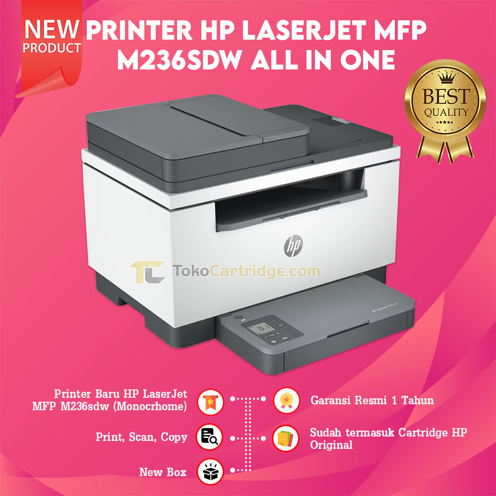 Jual Printer HP MFP M236sdw LaserJet Monochrome Print Scan Copy All In