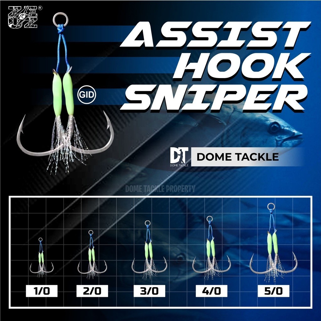 Jual Kali Pancing Zeuz Sniper Kail Double Assist Hook Jigging Shopee