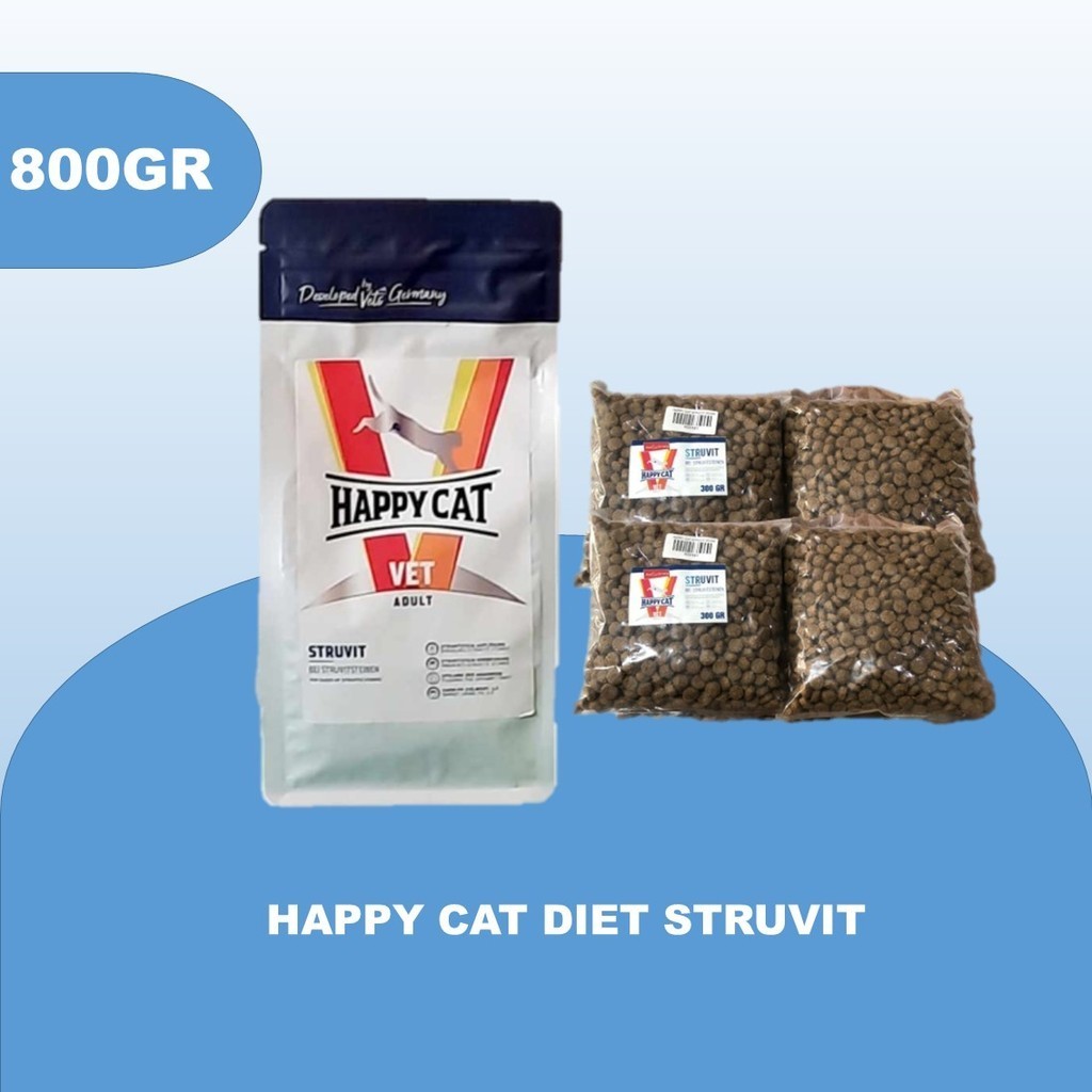 Jual Happy Cat Vet Struvit Urinary S O Dry Food Adult Cat Repack