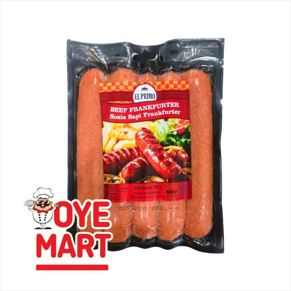 Jual El Primo Beef Frankfurter Gr Sosis Sapi Shopee Indonesia