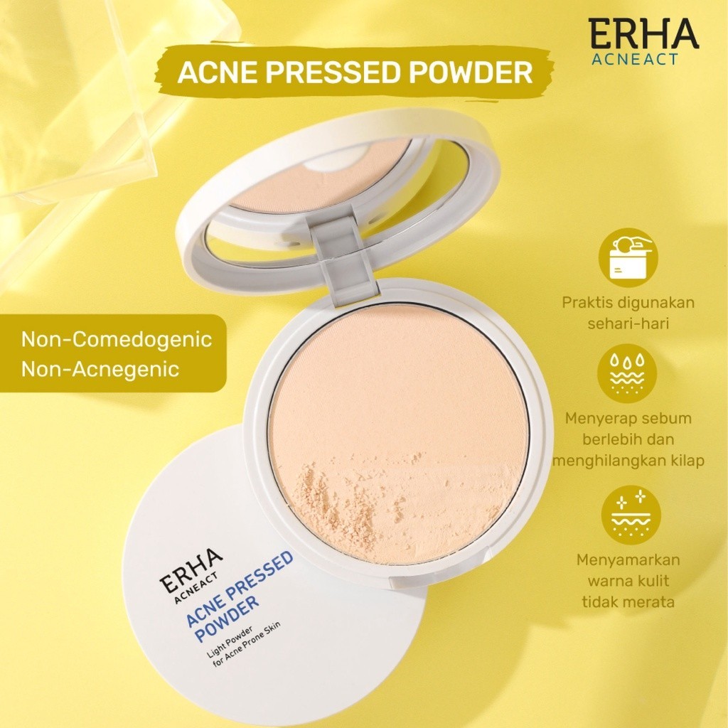 Jual Erha Series Acneact Acne Pressed Powder G Shopee Indonesia