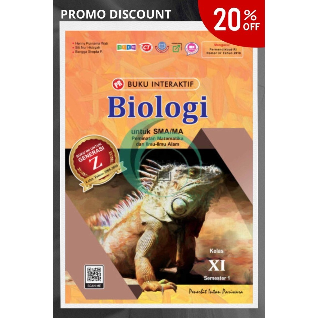 Jual BUKU LKS PR INTERAKTIF BIOLOGI KELAS 11 SEMESTER 1 TAHUN 2024