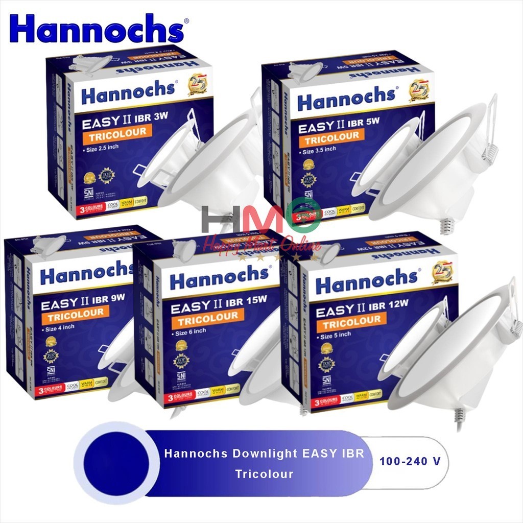 Jual Hannochs Downlight Led Easy Tricolour Lampu Downled Warna