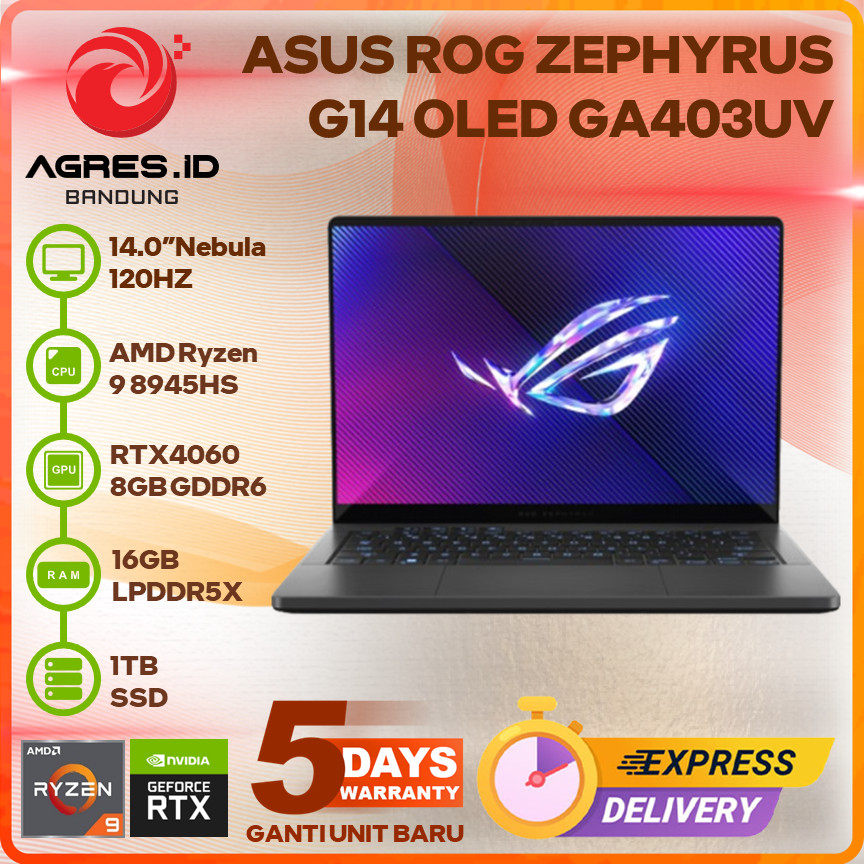 Jual Asus Rog Zephyrus G Oled Ga Uv R Hs Rtx Gb Tb