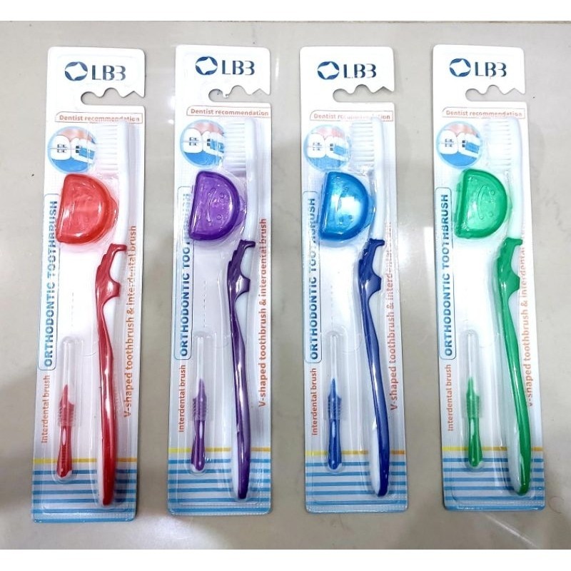 Jual Sikat Gigi Ortho Khusus Behel Orthodontic Toothbrush LB3 Sikat