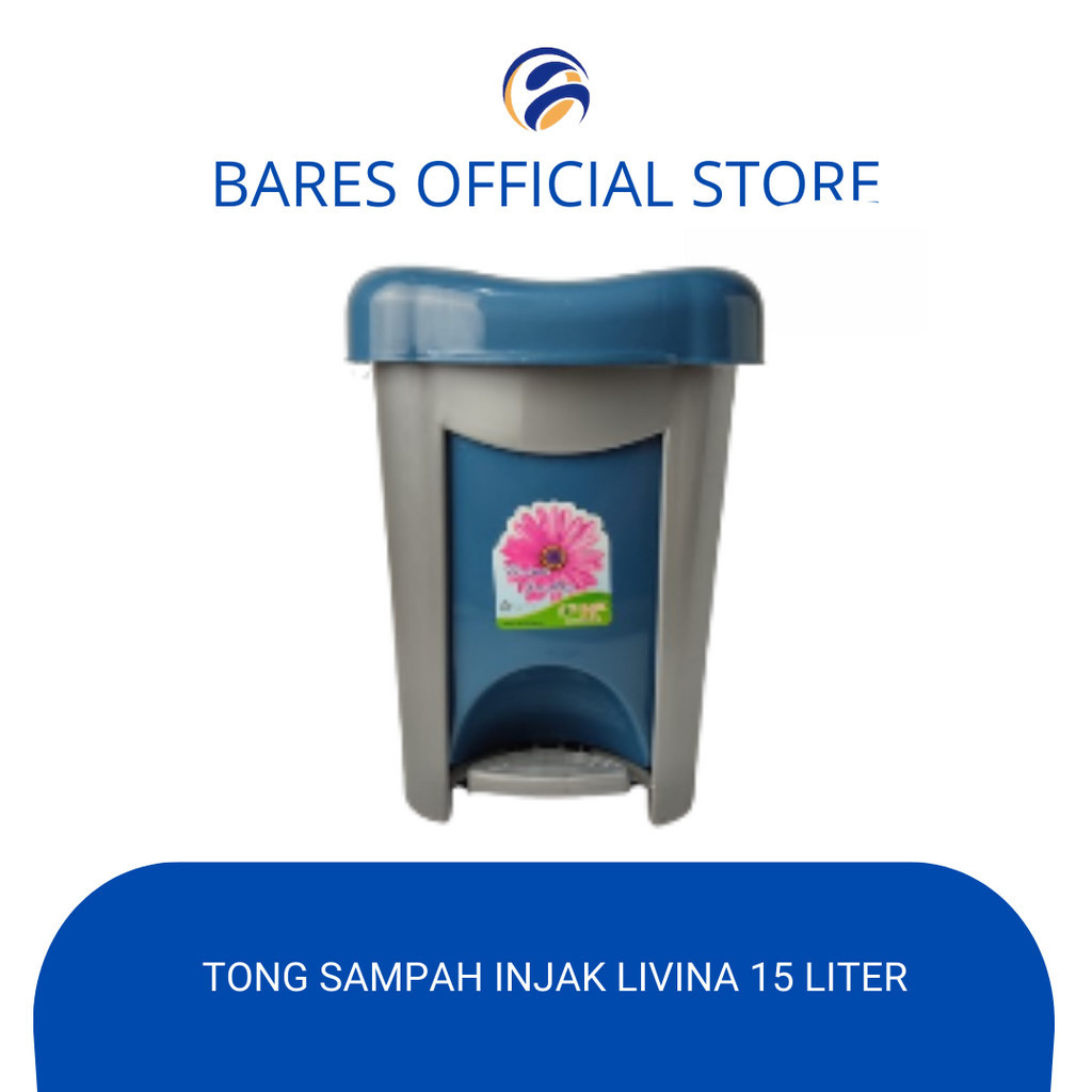 Jual Tong Sampah Plastik Injak Livina Silver Liter Shopee Indonesia