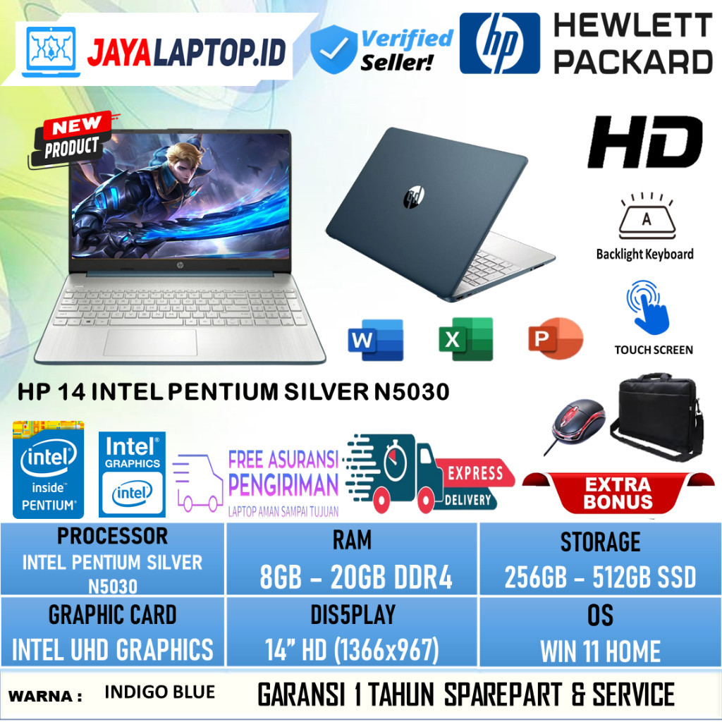 Jual Promo Awal Bulan Laptop Murah Baru Hp Intel N Ram Gb