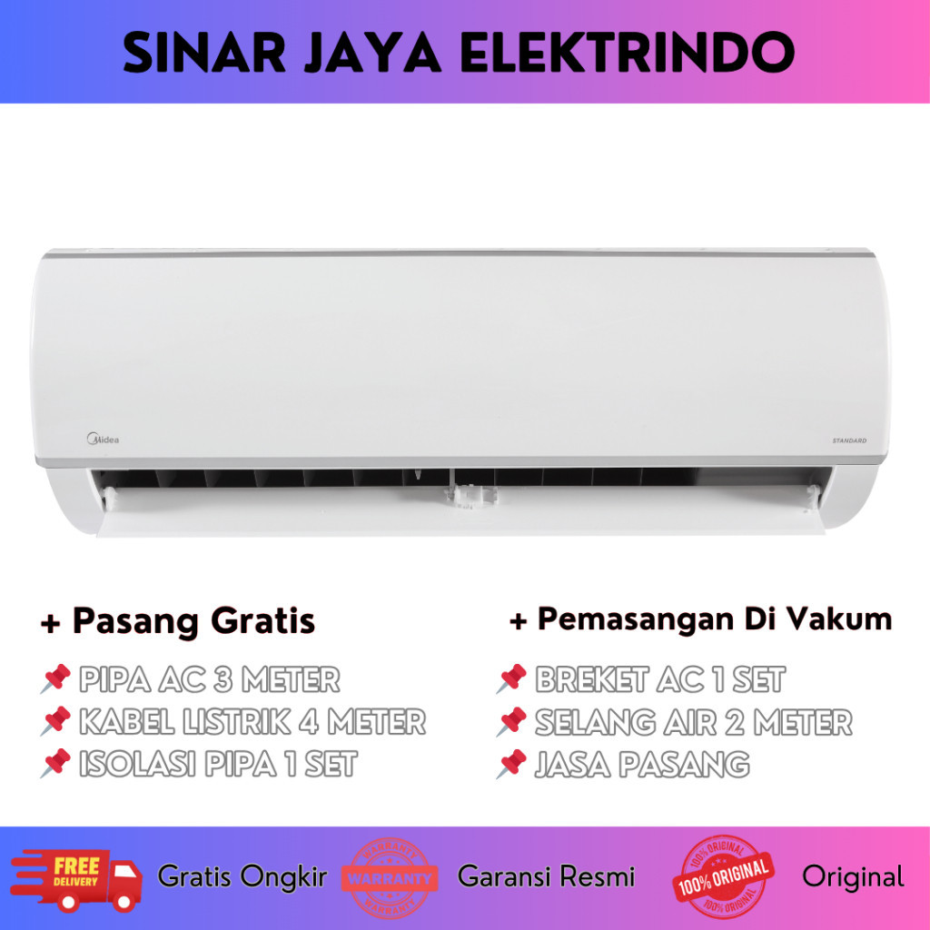 Jual Ac Midea Pk Msfc Crn R Hemat Listrik Turbo Cool