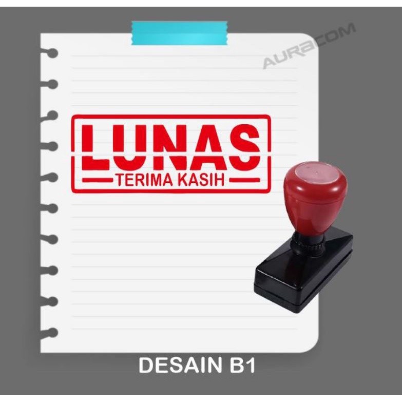 Jual PRORMO Stempel LUNAS Stempel Toko Stempel Lunas Persegi Bulat