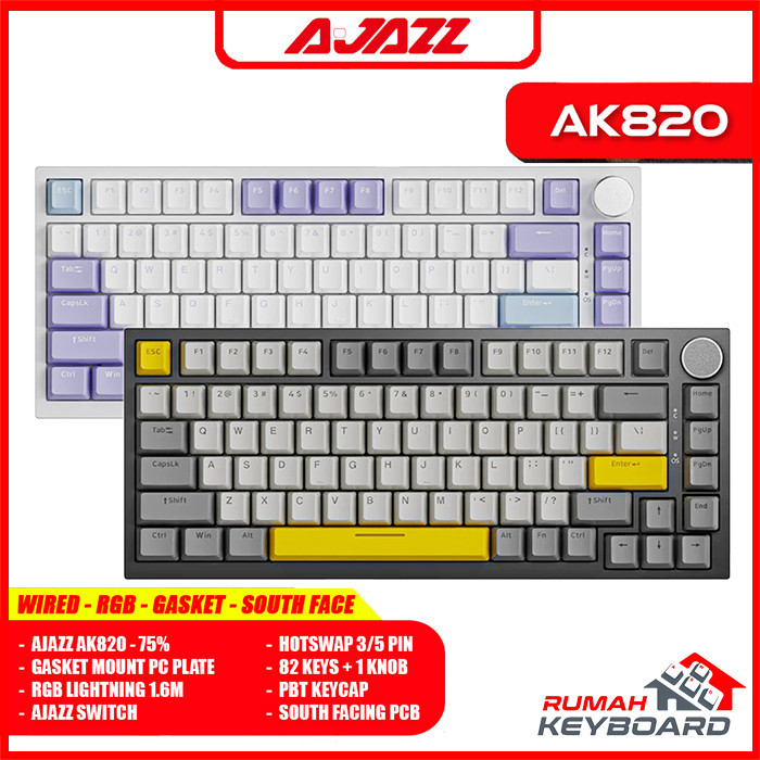 Jual Mechanical Keyboard Ajazz Ak Rgb Wired Gasket