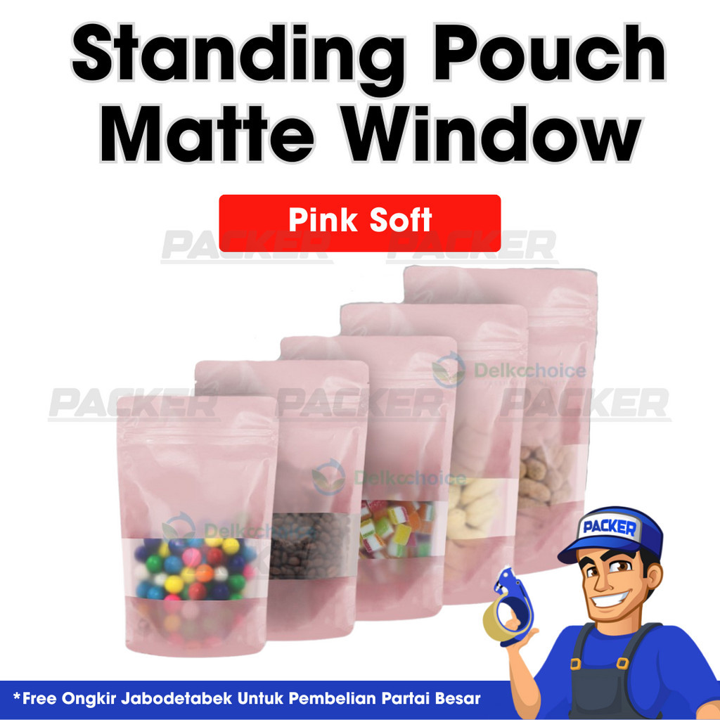 Jual Plastik Klip Kemasan Bungkus Makanan Premium Standing Pouch Matte