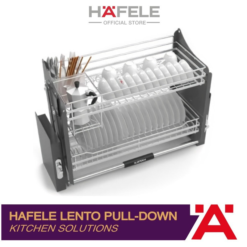 Jual Hafele Pull Down Dish Rack Lento Rak Dapur Tarik 900 Mm