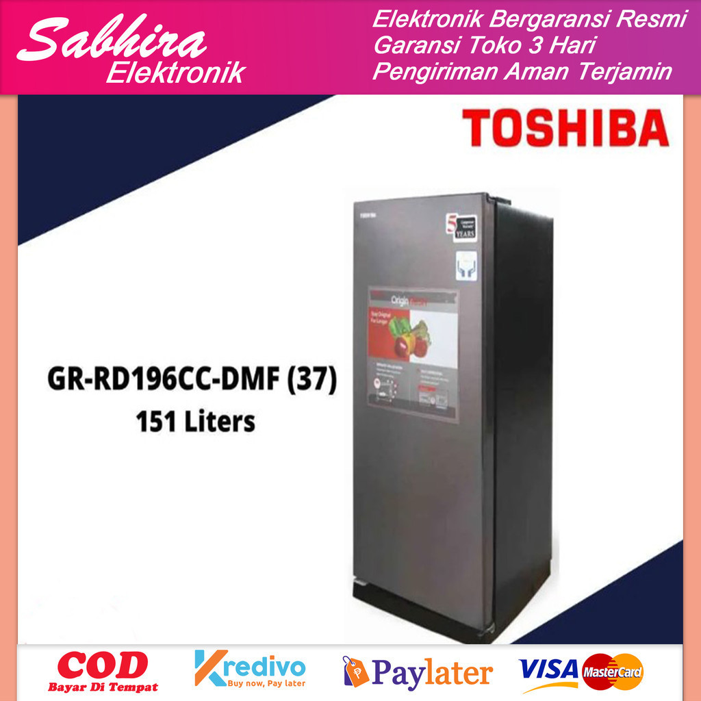 Jual Kulkas Toshiba Refrigerator 1 Pintu 180 Liter Series Gr Rd235cc