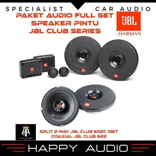 Jual Paket Audio Mobil Full Set Speaker Pintu Jbl Club Coaxial Split