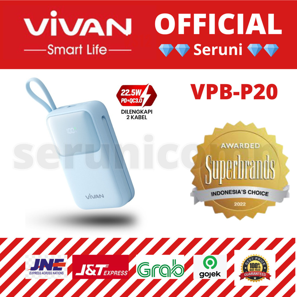 Jual Vivan Vpb P Powerbank Mah W Pd Qc Led Shopee