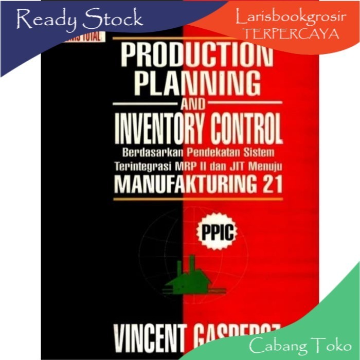 Jual PROMO Buku Production Planning And Inventory Control By Vincent