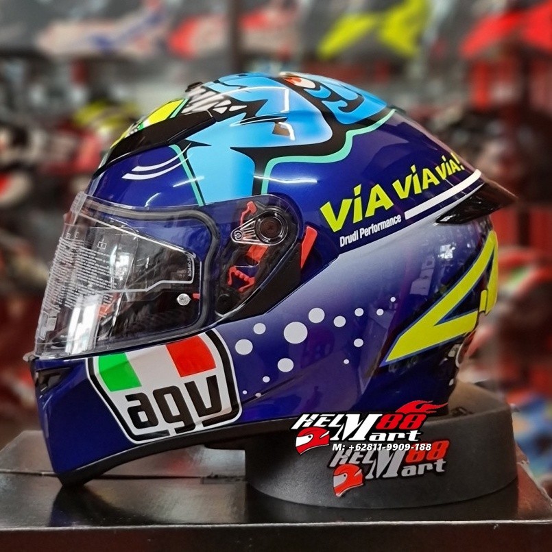 Jual PROMO AWAL BULAN AGV K3 SV ROSSI MISANO 2015 Helm Full Face AGV